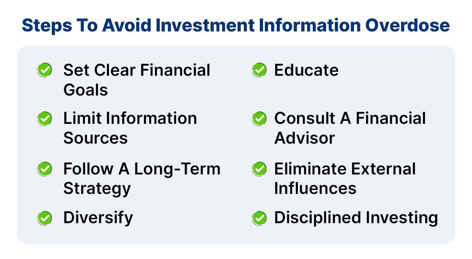 Steps To Avoid Investment Information Overdose